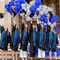 110PCS Royal Blue & Metallic Silver Balloon Arch Kit – Elegant Balloons (18/12/10/5 Inch) for Graduation, Wedding, Baby Shower, New Year’s Eve & Party Decorations